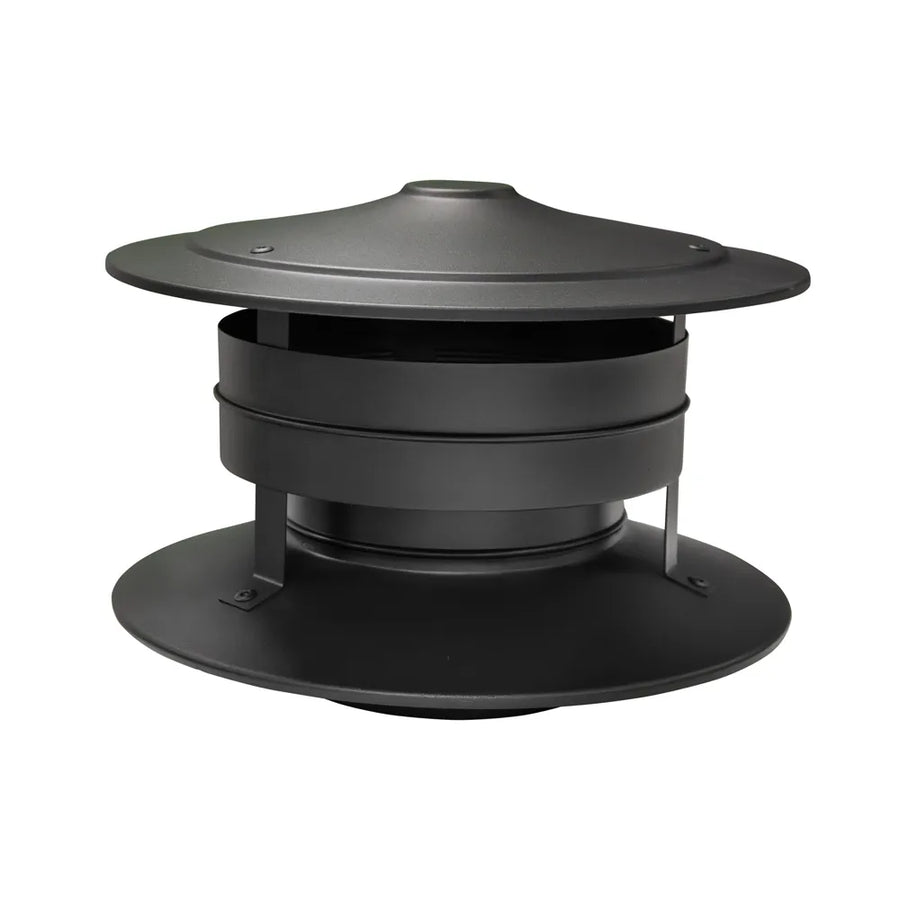 Enkelwandige trekkap flexibel 125 mm zwart