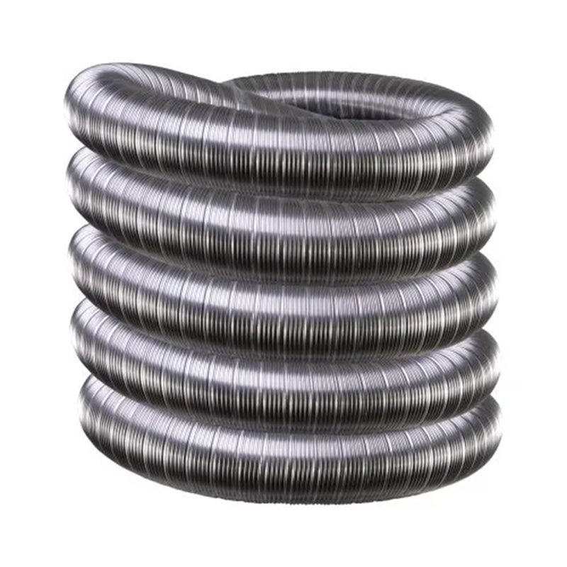 Dubbellaags flexibel rvs 80 mm 10 meter