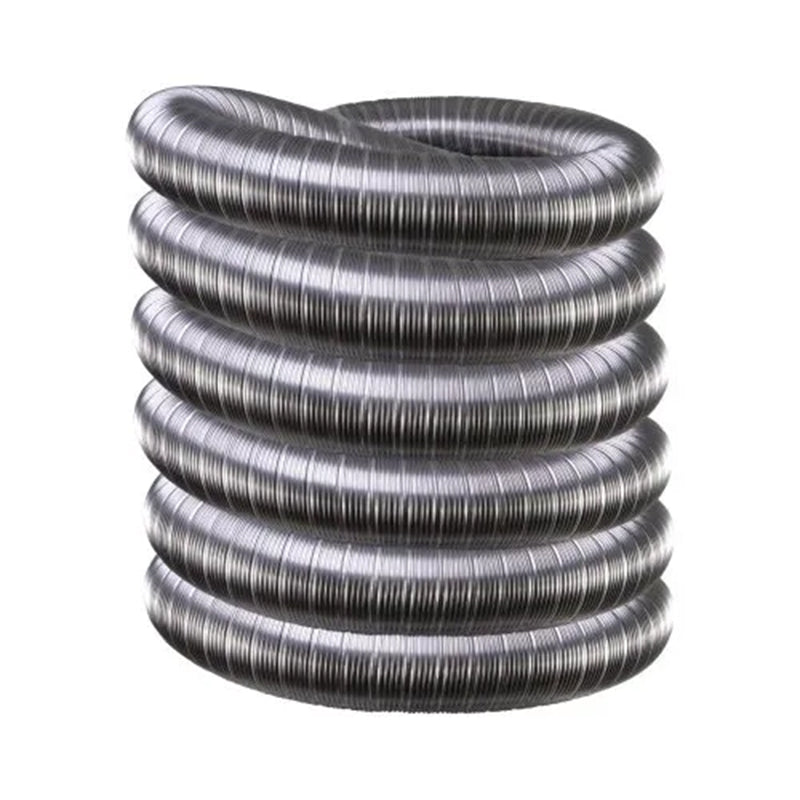 Dubbellaags flexibel rvs 80 mm 12 meter
