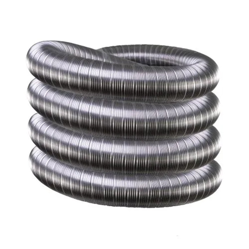 Dubbellaags flexibel rvs 80 mm 8 meter