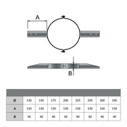 Balksteun Ø80 mm – Dubbelwandig rookkanaal