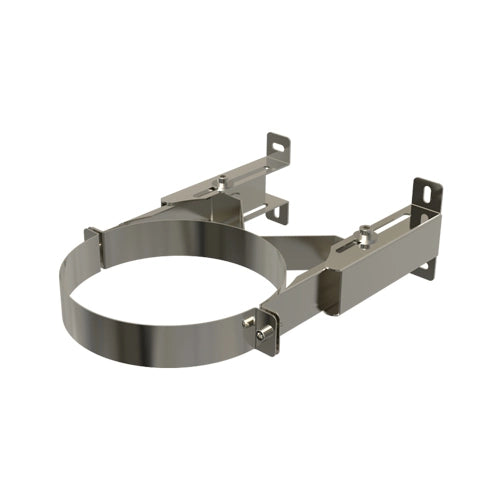 Muurbeugel Premium 90-190 mm Ø125 mm – Dubbelwandig rookkanaal
