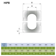 Centreerplaat 30-45° Ø100 mm – Dubbelwandig rookkanaal