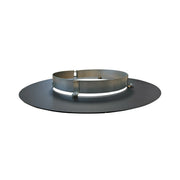 Rozet 0° 7.5 cm met magneetbevestiging Ø80 mm – Dubbelwandig rookkanaal zwart
