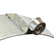 Rozet 0° 7.5 cm met magneetbevestiging Ø125 mm – Dubbelwandig rookkanaal zwart