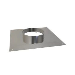 Afdekplaat 32x32 cm Ø150 mm – Dubbelwandig rookkanaal