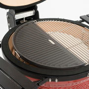 Kamado Joe ® - Half Moon Cast Iron Reversible Griddle - Classic Joe ®