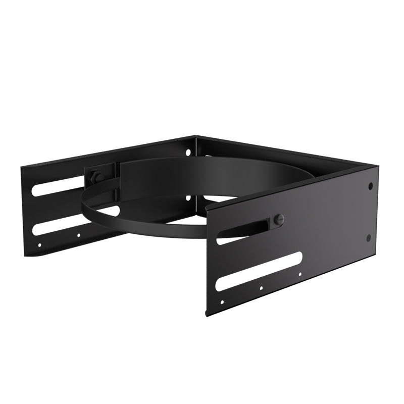Muurbeugel verstelbaar zwaar Ø150 mm – Isoduct dubbelwandig rookkanaal zwart