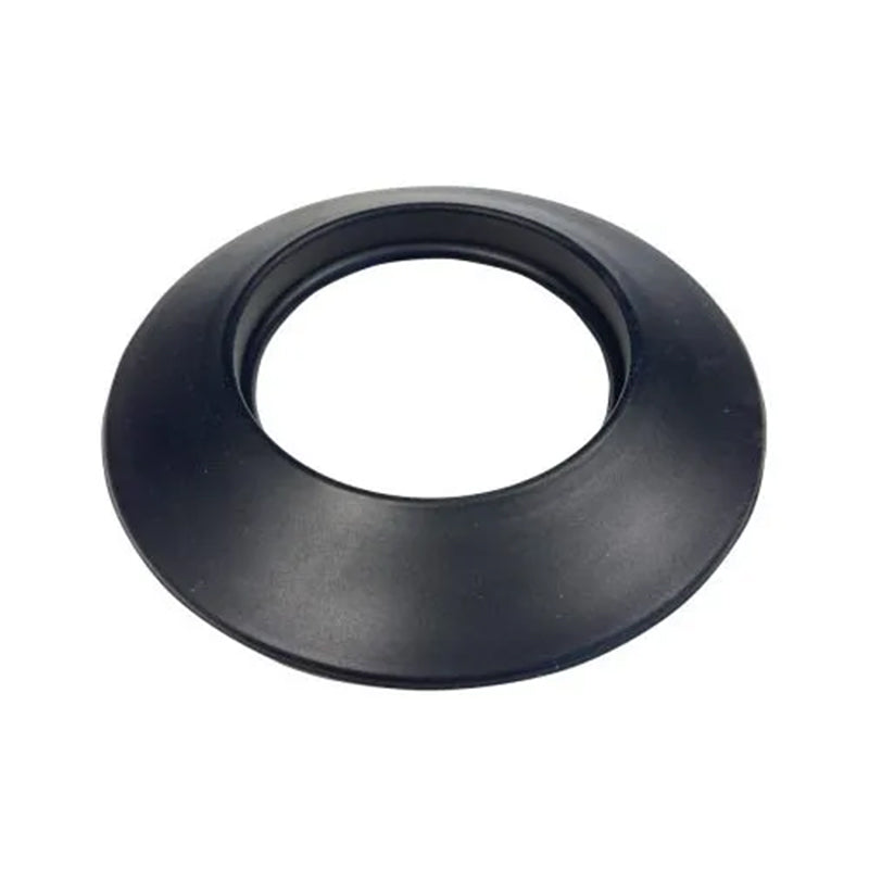 Rozet Ø100 mm – Siliconen – Pelletkachelafvoer – Zwart staal