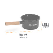 Petromax Emaille Pan Zwart 1L