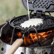 Petromax Gietijzeren Wafelijzer met draaiframe