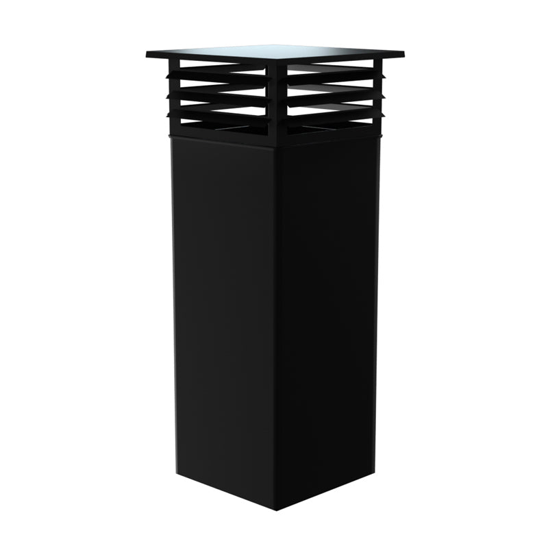 Schoorsteenopzet prefab zwart Ø150 mm – Isoduct dubbelwandig rookkanaal