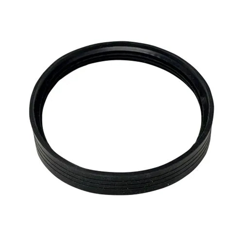 Siliconenring Ø80 mm – Pelletkachelafvoer – Siliconen zwart
