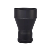 Verloop 100/150 – Pelletkachelafvoer – Zwart staal