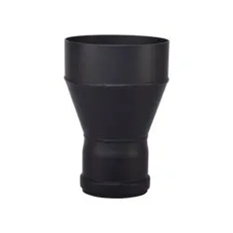 Verloop 80/150 – Pelletkachelafvoer – Zwart staal
