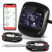 Keij Kamado Smart Bluetooth Thermometer, zwart inclusief 2 probes