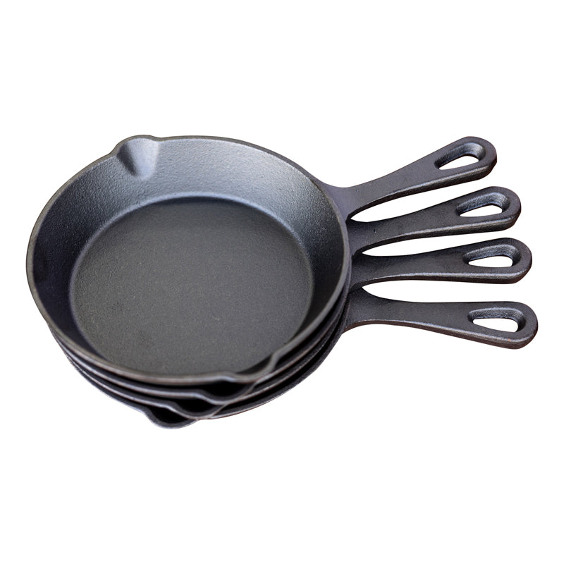 Keij Kamado set van 4 kleine skillets: 16 x 3,3 cm