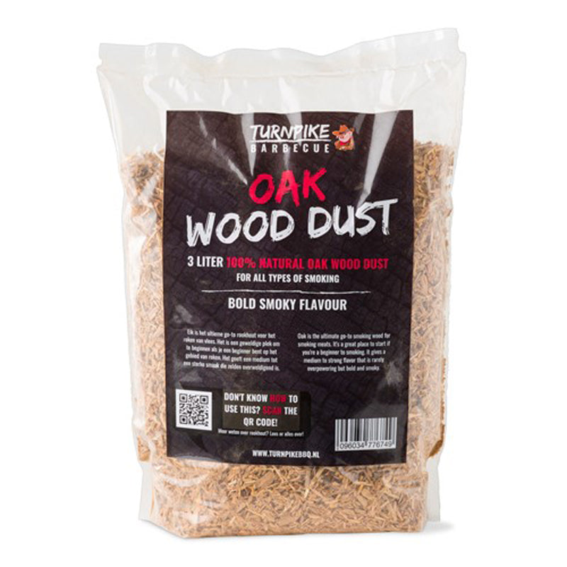Turnpike BBQ Oak Rookmot 3 liter