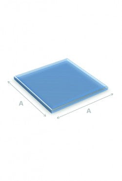 Vloerplaat vierkant 60 x 60 cm 6 mm helder glas