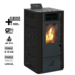 Pelletkachel Artel Easy 8 kW Zwart