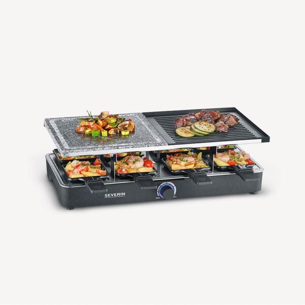 Severin Raclette-grill met natuurgrillsteen en grillplaat RG 2371 - Afbeelding 3