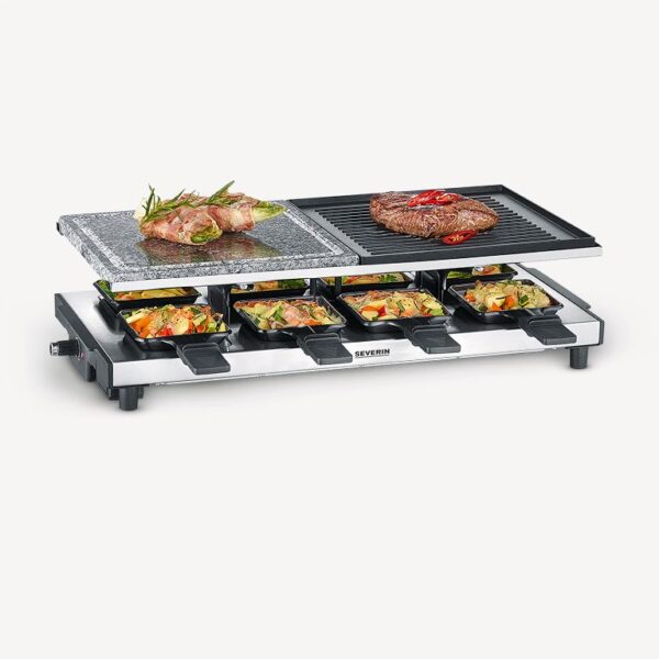 Severin Raclette met natuurgrillsteen en grill-plaat RG 2373 - Afbeelding 3