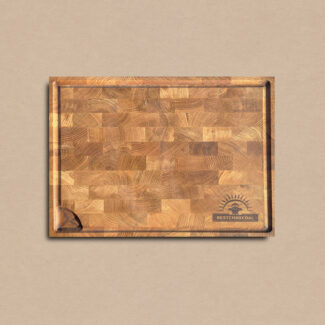 Bestcharcoal Snijplank - Kopshout Eiken - 40 x 30 x 4