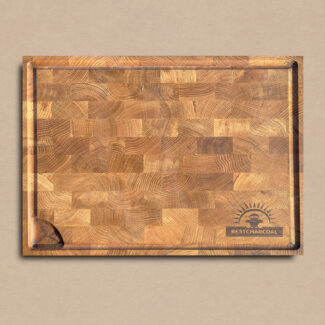 Bestcharcoal Snijplank - Kopshout Eiken - 60 x 40 x 5