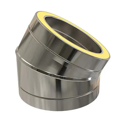 Bocht 30° Ø125 mm – Dubbelwandig rookkanaal