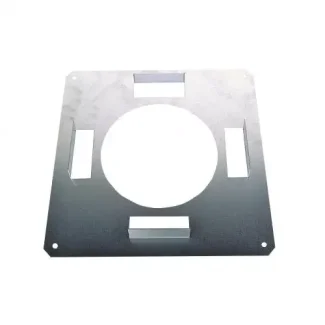 Brandseparatieplaat Ø125 mm – Dubbelwandig rookkanaal