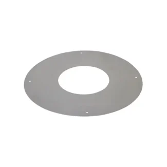 Rozet 0° rond 12 cm Ø100 mm – Dubbelwandig rookkanaal