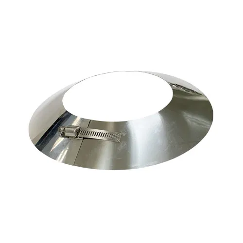 Regenkraag Ø100 mm – Dubbelwandig rookkanaal