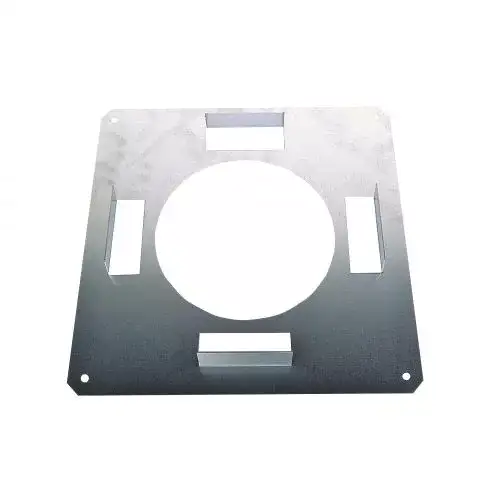 Brandseparatieplaat Ø100 mm – Dubbelwandig rookkanaal