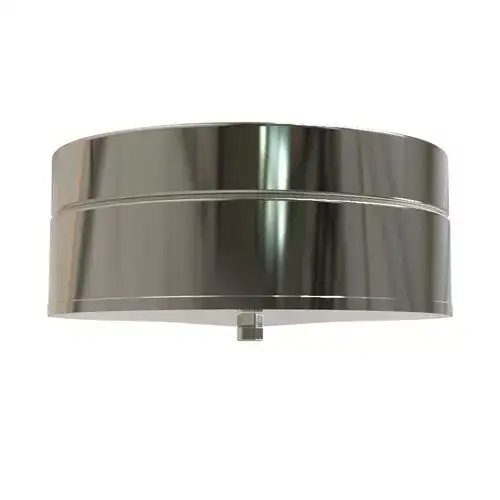 Dop T-stuk met drain Ø100 mm – Dubbelwandig rookkanaal