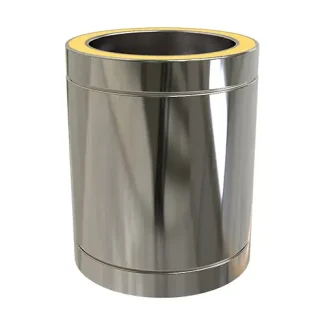 Pijp 25 cm Ø80 mm – Dubbelwandig rookkanaal