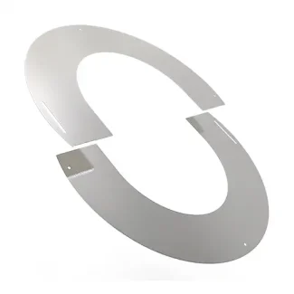 Rozet 30-45° Ø80 mm – Dubbelwandig rookkanaal