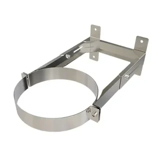 Muurbeugel verstelbaar 80-180 mm Ø80 mm – Dubbelwandig rookkanaal