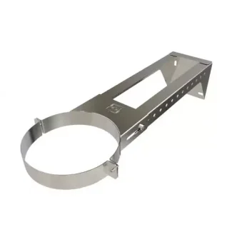 Muurbeugel verstelbaar 130-440 mm Ø80 mm – Dubbelwandig rookkanaal