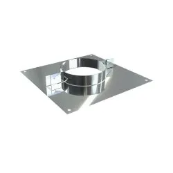 Rvs verdiepingsondersteuning Ø150 mm – Dubbelwandig rookkanaal
