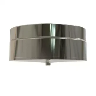 Dop T-stuk met drain Ø150 mm – Dubbelwandig rookkanaal