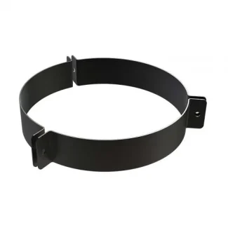 Tuidraadbeugel Ø80 mm – Dubbelwandig rookkanaal zwart