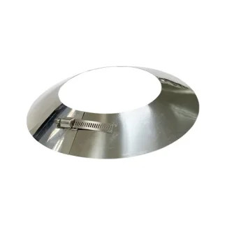 Regenkraag Ø125 mm – Dubbelwandig rookkanaal