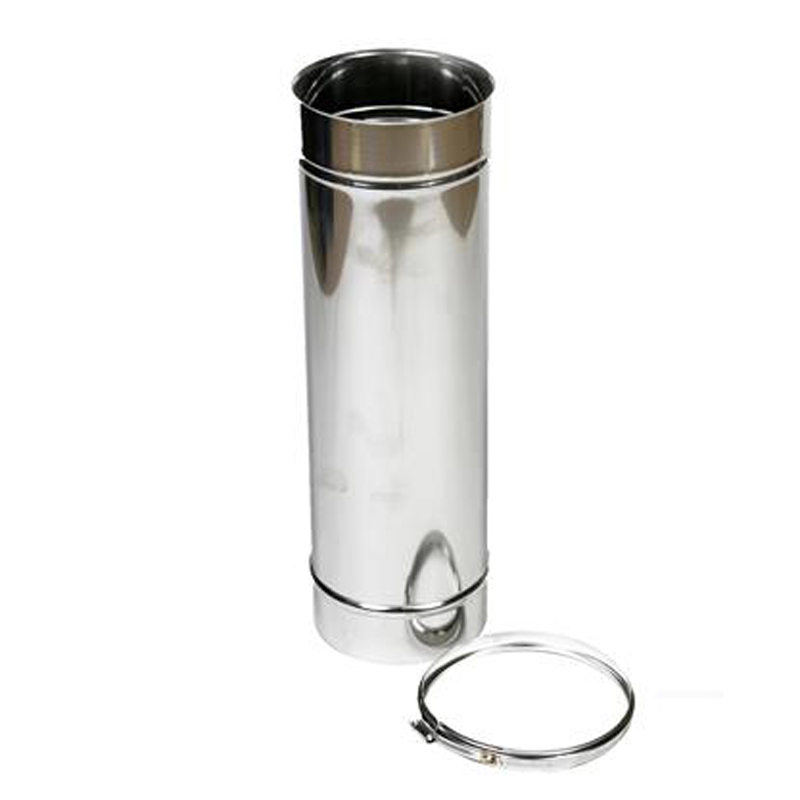 Buis Ø150 mm – 500 mm – Enkelwandig RVS