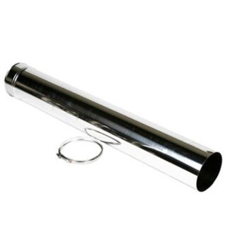 Verstelbare Paspijp Ø125 mm – 60 tot 1000 mm – Enkelwandig RVS