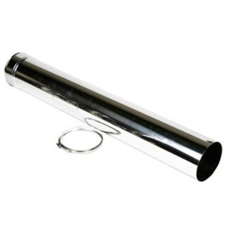 Verstelbare Paspijp Ø200 mm – 60 tot 1000 mm – Enkelwandig RVS