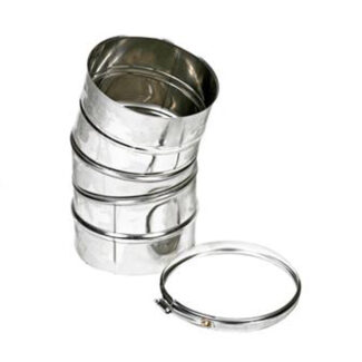 Bocht Ø125 mm – 15° – Enkelwandig RVS