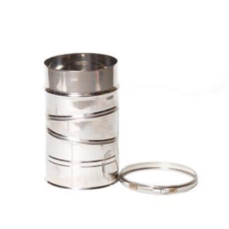 Verstelbare Bocht Ø200 mm – 0° tot 90° – Enkelwandig RVS