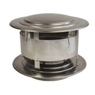 Trekkap Ø125 mm – Enkelwandig RVS