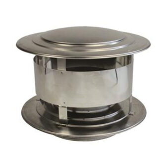 Trekkap Ø175 mm – Enkelwandig RVS