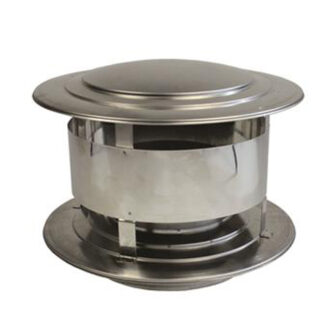 Trekkap Ø200 mm – Enkelwandig RVS